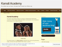 Tablet Screenshot of kamaliacademy.wordpress.com