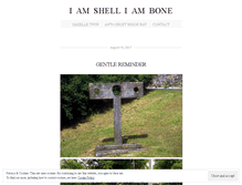 Tablet Screenshot of iamshelliambone.wordpress.com