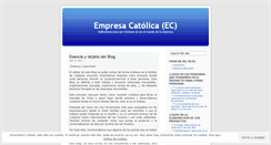 Desktop Screenshot of empresacatolica.wordpress.com