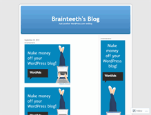 Tablet Screenshot of brainteeth.wordpress.com
