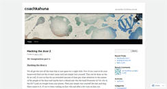 Desktop Screenshot of coachkahuna.wordpress.com