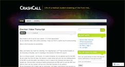 Desktop Screenshot of crashcall.wordpress.com