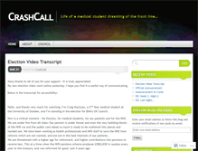 Tablet Screenshot of crashcall.wordpress.com