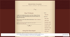 Desktop Screenshot of printedpages.wordpress.com