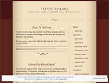 Tablet Screenshot of printedpages.wordpress.com
