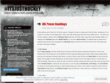 Tablet Screenshot of itsjusthockey.wordpress.com