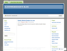 Tablet Screenshot of elookwebdesign.wordpress.com