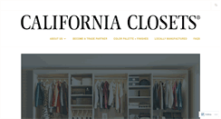 Desktop Screenshot of californiaclosets.wordpress.com