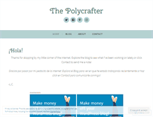 Tablet Screenshot of polycrafter.wordpress.com