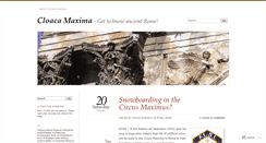 Desktop Screenshot of cloacamaxima2.wordpress.com