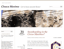 Tablet Screenshot of cloacamaxima2.wordpress.com