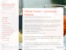 Tablet Screenshot of durbanrestaurantreview.wordpress.com