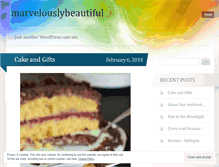 Tablet Screenshot of marvelouslybeautiful.wordpress.com