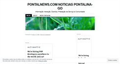 Desktop Screenshot of pontalnews.wordpress.com