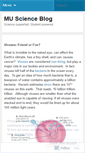 Mobile Screenshot of marianuniversityscienceblog.wordpress.com