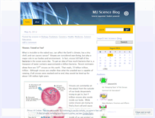 Tablet Screenshot of marianuniversityscienceblog.wordpress.com