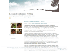 Tablet Screenshot of lessonsfromhome.wordpress.com