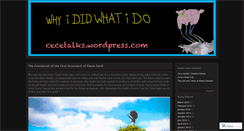 Desktop Screenshot of cecetalks.wordpress.com