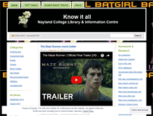 Tablet Screenshot of naylandcollegelibrary.wordpress.com
