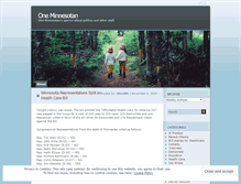Tablet Screenshot of oneminnesotan.wordpress.com