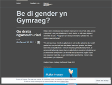 Tablet Screenshot of genderyngymraeg.wordpress.com