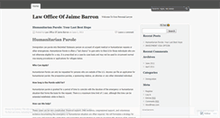 Desktop Screenshot of jaimebarron.wordpress.com