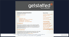 Desktop Screenshot of getstaffed.wordpress.com