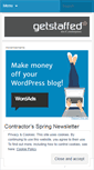 Mobile Screenshot of getstaffed.wordpress.com