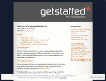 Tablet Screenshot of getstaffed.wordpress.com