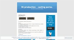 Desktop Screenshot of ntproduction.wordpress.com