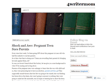 Tablet Screenshot of 4writermom.wordpress.com