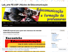 Tablet Screenshot of educomfeusp.wordpress.com