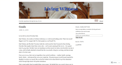 Desktop Screenshot of livingwitnessblog.wordpress.com