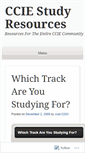 Mobile Screenshot of ccie12203.wordpress.com