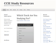 Tablet Screenshot of ccie12203.wordpress.com