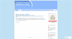 Desktop Screenshot of cunardcruisesunofficial.wordpress.com