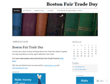 Tablet Screenshot of bostonfairtradeday.wordpress.com