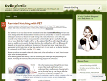 Tablet Screenshot of feelingfertile.wordpress.com