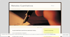 Desktop Screenshot of metcuantitativos.wordpress.com