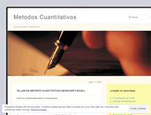 Tablet Screenshot of metcuantitativos.wordpress.com