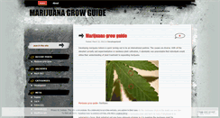 Desktop Screenshot of marijuanagrowguide.wordpress.com