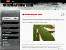 Tablet Screenshot of marijuanagrowguide.wordpress.com