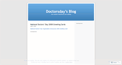 Desktop Screenshot of doctorsday.wordpress.com