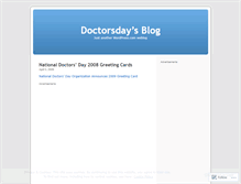 Tablet Screenshot of doctorsday.wordpress.com