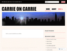 Tablet Screenshot of carrieoncarrie.wordpress.com