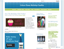 Tablet Screenshot of birthdaycandles.wordpress.com