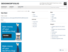 Tablet Screenshot of designnoop.wordpress.com