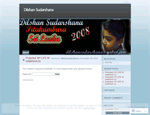 Tablet Screenshot of dilshansudarshana.wordpress.com