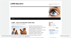 Desktop Screenshot of lasikoperation.wordpress.com