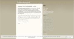 Desktop Screenshot of ladietadelacomidareal.wordpress.com